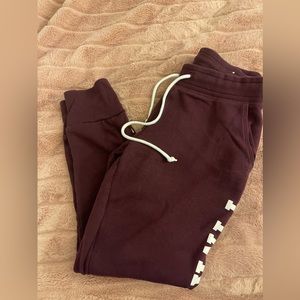 Pink Burgundy Sweatpants